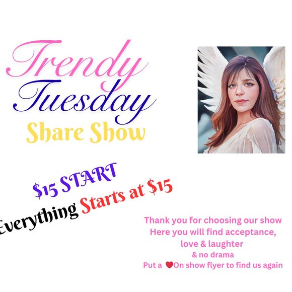 🍑$15 START 🍑Trendy Tuesday Share Show 5:15a 🥰Add2️⃣30Sec🥰TY 4 Choosing Us - Picture 1 of 16